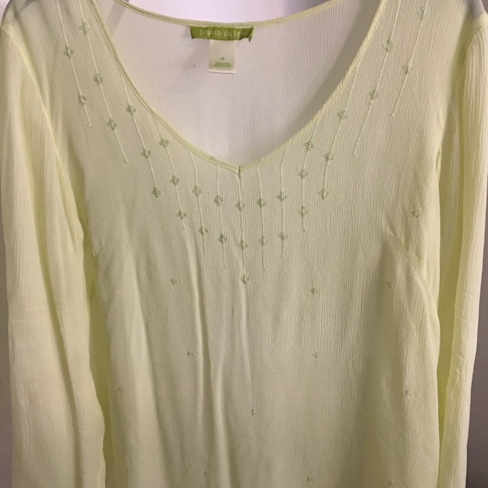 Lime Green sheer shirt